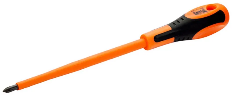 Insulated Phillips Screwdriver With Multi-component Ph2x175 Mm Handvat Oranje van Bahco, Meerkleurig – productafbeelding