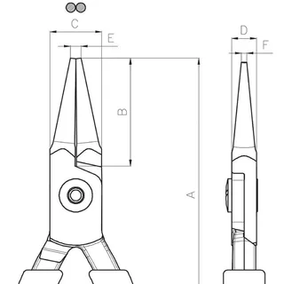 Kompakte Rundzange Mit Orangefarbenen Pvc-griffen 127 Mm von Bahco – Produktbild 6 von 6