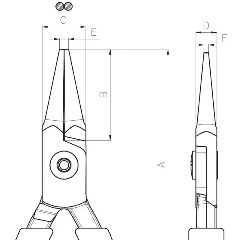 Kompakte Rundzange Mit Orangefarbenen Pvc-griffen 127 Mm von Bahco – Produktbild 6 von 6