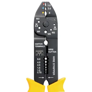 Pince à Sertir Couper Et Dénuder Avec Poignée Jaune 20 Awg-10 Awg de Bahco – image du produit 3 sur 3