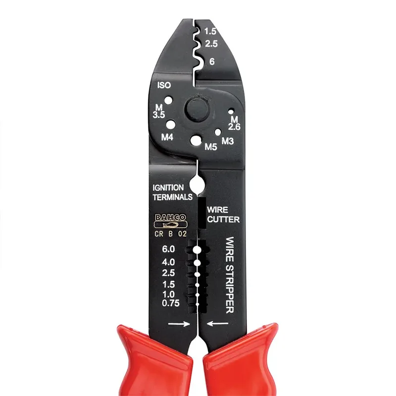 Crimp-schneid-und Abisolierzange Mit Griff 14 Awg-10 Awg von Bahco – Produktbild 3 von 3