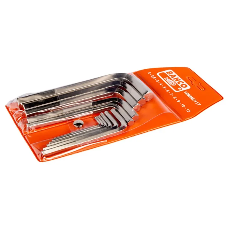Metric With Nickel/plated Finish 2-12 Mm Inbussleutelset 11 Eenheden by Bahco – product image