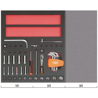 Pear Head Set And 1/4´´ Sockets In Foam Tray 2/3 Fit&go Ratel 44 Eenheden de Bahco – image du produit 3 sur 3