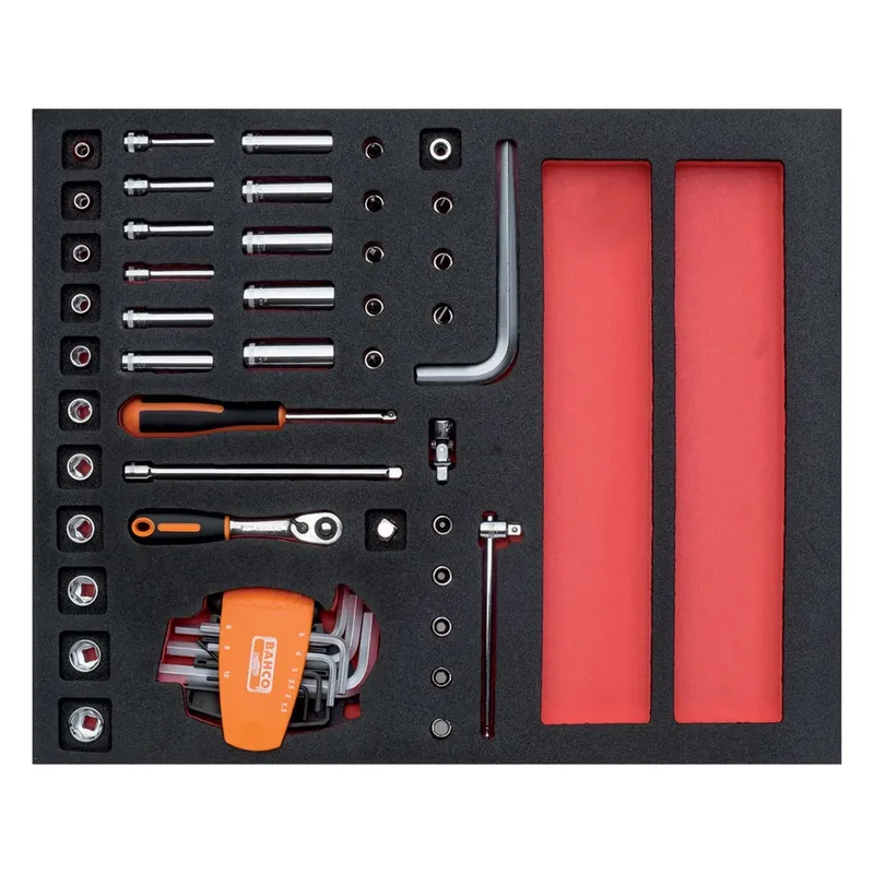 Pear Head Set And 1/4´´ Sockets In Foam Tray 2/3 Fit&go Ratel 44 Eenheden de Bahco – image du produit 2 sur 3