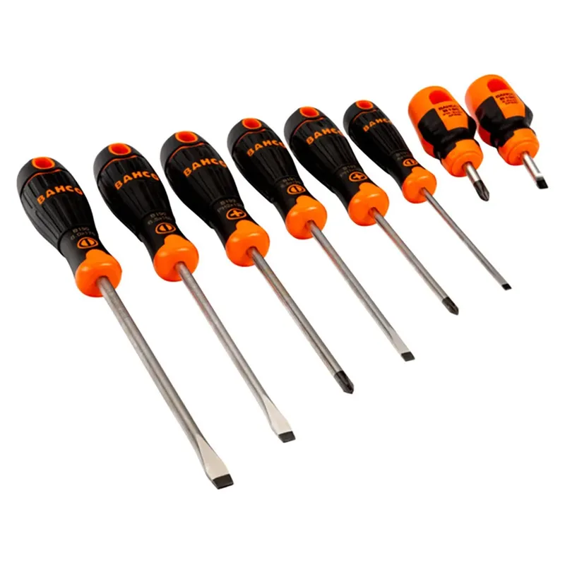 Phillipsfit Slotted With Rubber Handle Schroevendraaierset 8 Eenheden von Bahco – Produktbild
