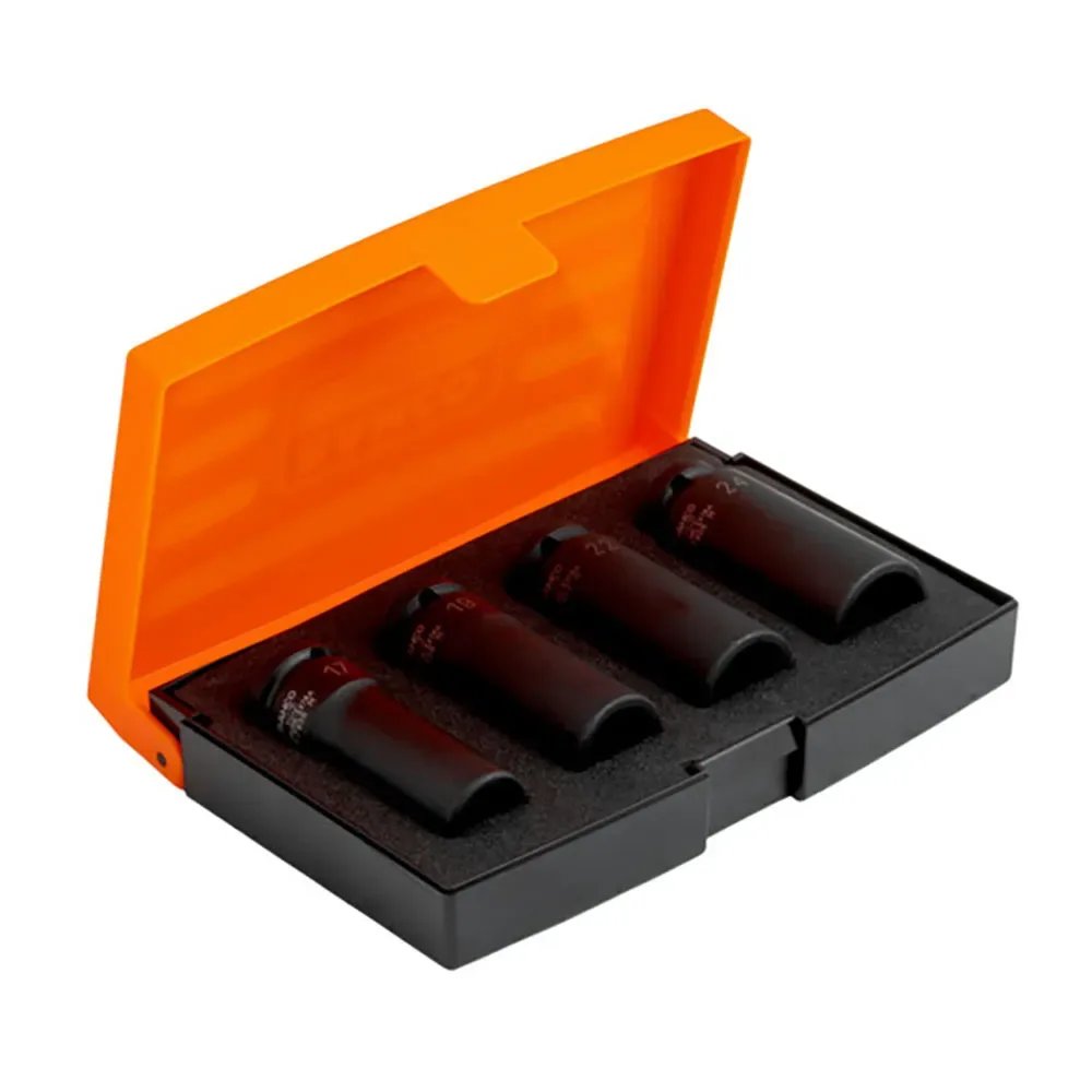 Phosphated Long Series Set With 1/2´´-metric Hexagonal Profile Steckschlüsselsatz 4 Einheiten von Bahco – Produktbild