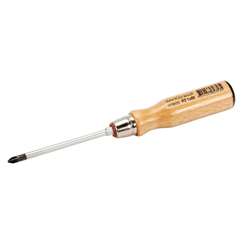 Pozidriv Screwdriver With Wooden 2 Piecesx110 Mm Kruiskopschroevendraaier de Bahco – image du produit
