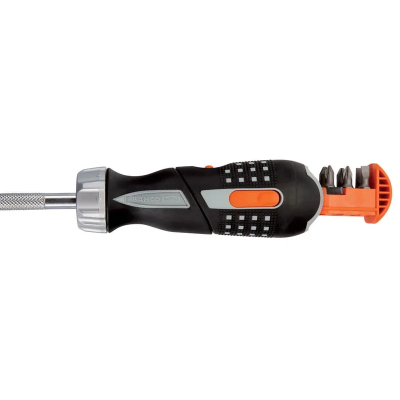 Ratelschroevendraaier 1/4'' - Pistoolgreep by Bahco, Black, Orange – product image 4 of 6