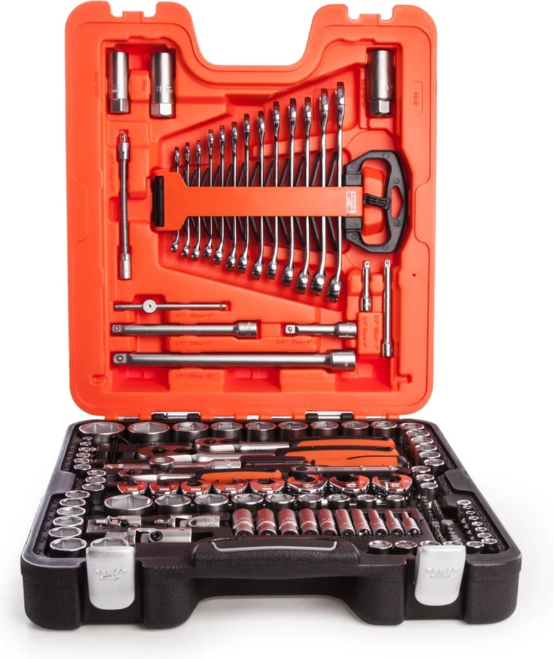 S138 Dopsleutelset 1/2, 1/4, 3/8 138-delig de Bahco, Kleurloos – image du produit