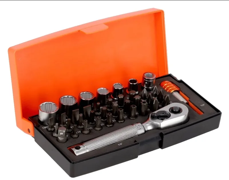S39MH 39-delige Dopsleutel en Bitset 1/4'' by Bahco, Black – product image