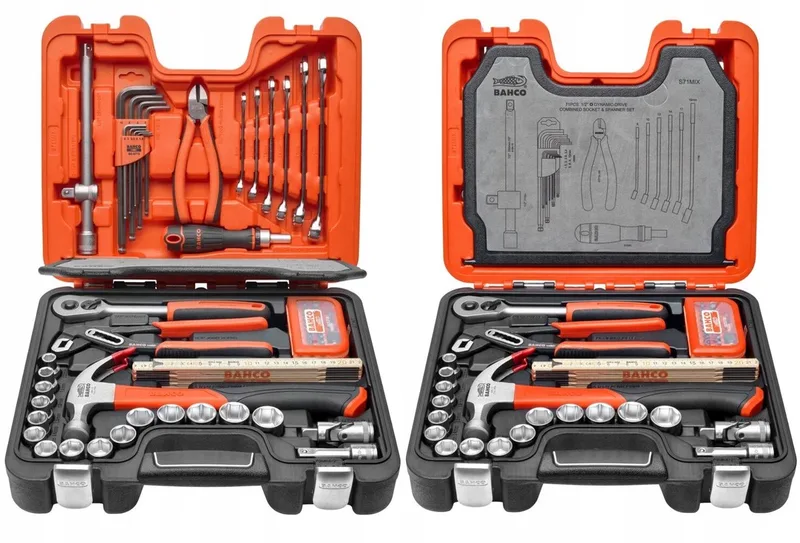 S71MIX Gereedschapskist 71 Delen - Professionele Set by Bahco, Orange – product image