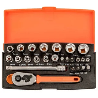 Sbsl25 1/4´´ Steckschlüssel-und Bit-set 25 Stücke von Bahco – Produktbild 3 von 4
