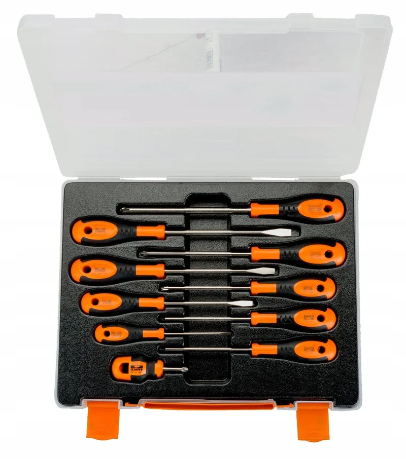 Schroevendraaierset 10 Delig - Kwaliteit uit Spanje by Bahco, Orange – product image