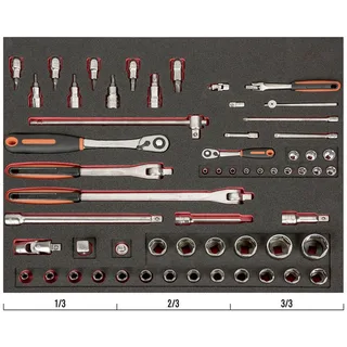 Set Met Ronde Kop En Bekers In Schuimen Bakje 3-3 Fit&go Set Met Ronde Kop En S In Schuimen Bakje 3-3 Fit&go Gereedschapsset Beker 59 Eenheden by Bahco – product image 3 of 3