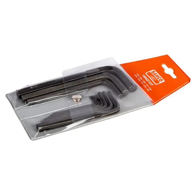 Set Of 10 Allen Keys Phosphate Finish 1/16´´-3/8´´ Set Inbussleutel de Bahco – image du produit