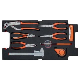 Jeu De Pinces à Usage Général Dans Un Plateau En Mousse Pour Valises Rigides ´´heavy Duty´´ 4750rchdw01 9 Unités de Bahco – image du produit 1 sur 2