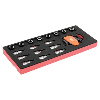 Set Van 1/2´´ Bits En Doppen In Schuimrubberen Bakje 1/3 Fit&go 25 Eenheden by Bahco – product image 1 of 3