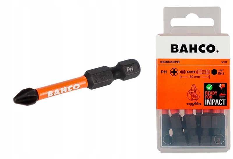 Slagmoer Bits PH3 1/4" - 10 stuks de Bahco – image du produit