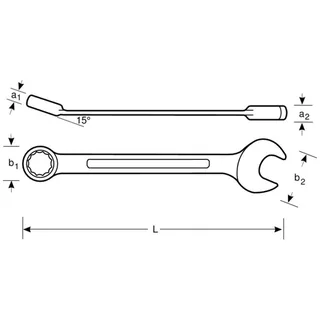 Clé Mixte 12 Mm 150 Mm de Bahco – image du produit 4 sur 4