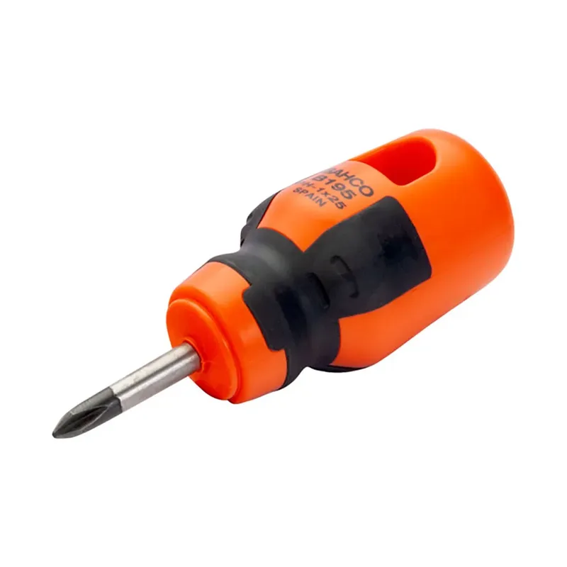 Stubby Ph2x25 Mm Rubber Phillipsfit Screwdriver Kruiskopschroevendraaier by Bahco – product image