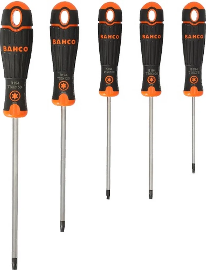 Torx Schroevendraaierset 5-delig van Bahco, Kleurloos – productafbeelding