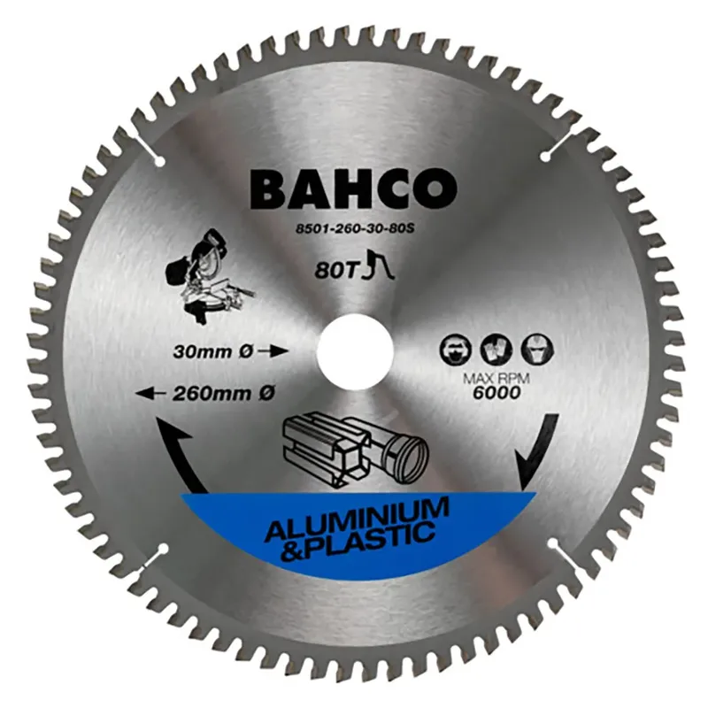 Lame De Scie Circulaire à Pointe En Carbure Cémenté à 96 Dents Trapézoïdales Dentelées 300 Mm de Bahco – image du produit