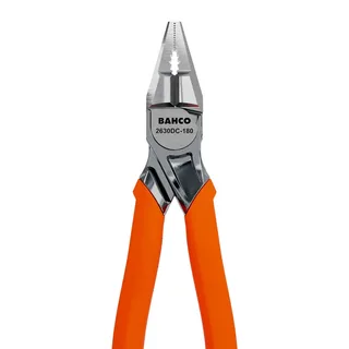 Universele Chrome-tang Met Monomaterial-handgrepen Versterkte Snijkant 180 Mm Oranje van Bahco, Meerkleurig – productafbeelding 5 van 5