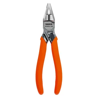 Universele Chrome-tang Met Monomaterial-handgrepen Versterkte Snijkant 180 Mm Oranje van Bahco, Meerkleurig – productafbeelding 3 van 5