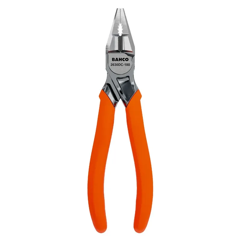 Universele Chrome-tang Met Monomaterial-handgrepen Versterkte Snijkant 180 Mm Oranje van Bahco, Meerkleurig – productafbeelding 3 van 5