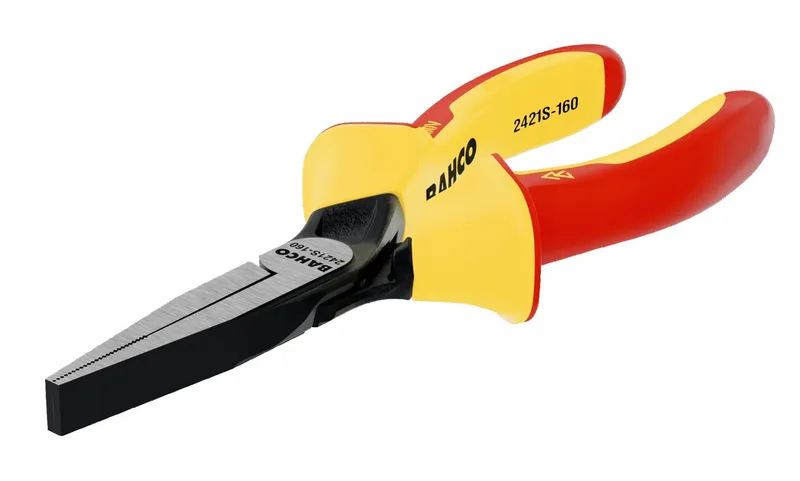 VDE Platte Tang 160mm ERGO - Geïsoleerd tot 1000V by Bahco, Red – product image