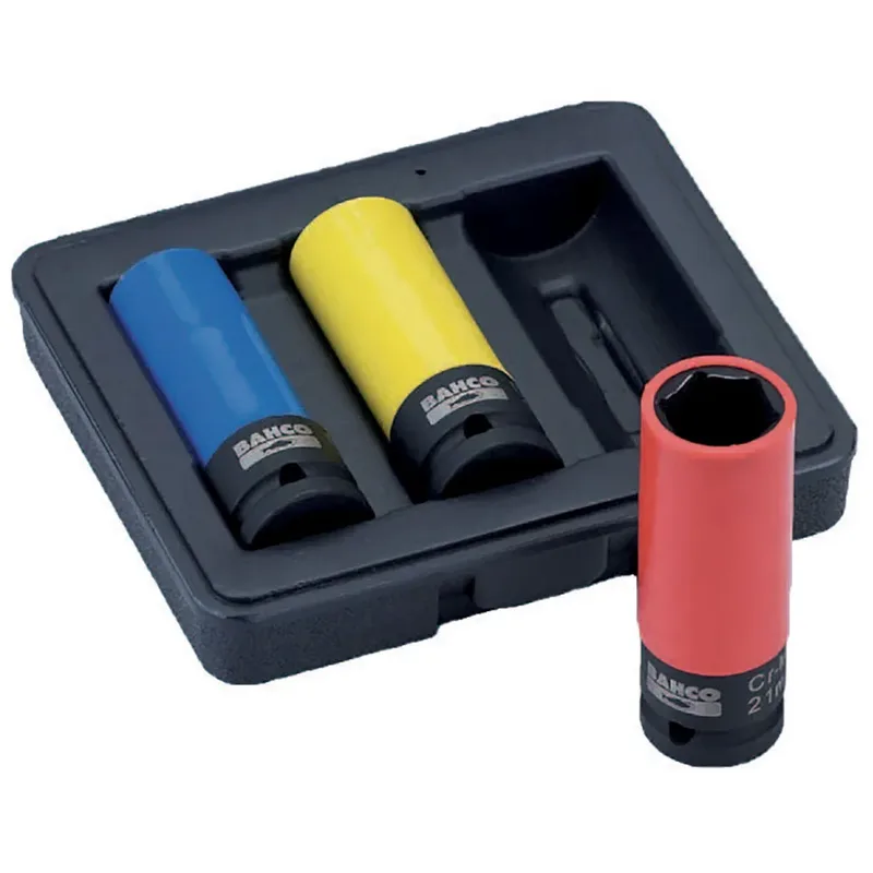 Wheel S Bwss12p3 : Bwss12p5 : 17-19-21 Mm 17-19-21-22-24 Mm Dopsleutelset von Bahco – Produktbild 1 von 2