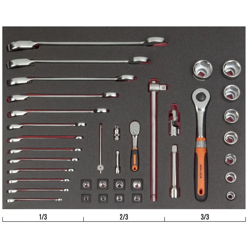 Jeu D´outils Wrench-in Foam Tray 3-3 Fit&go 38 Pièces de Bahco – image du produit 3 sur 3