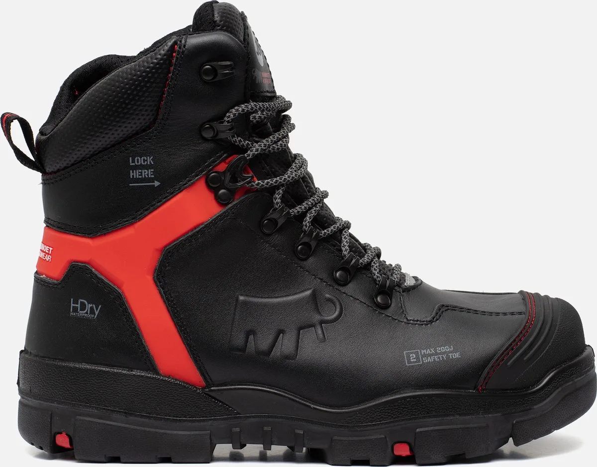 Mammoet Industrials Anchor S3 HG - Zwart/Rood från Bata Industrials, Svart, Röd, 46 – produktbild