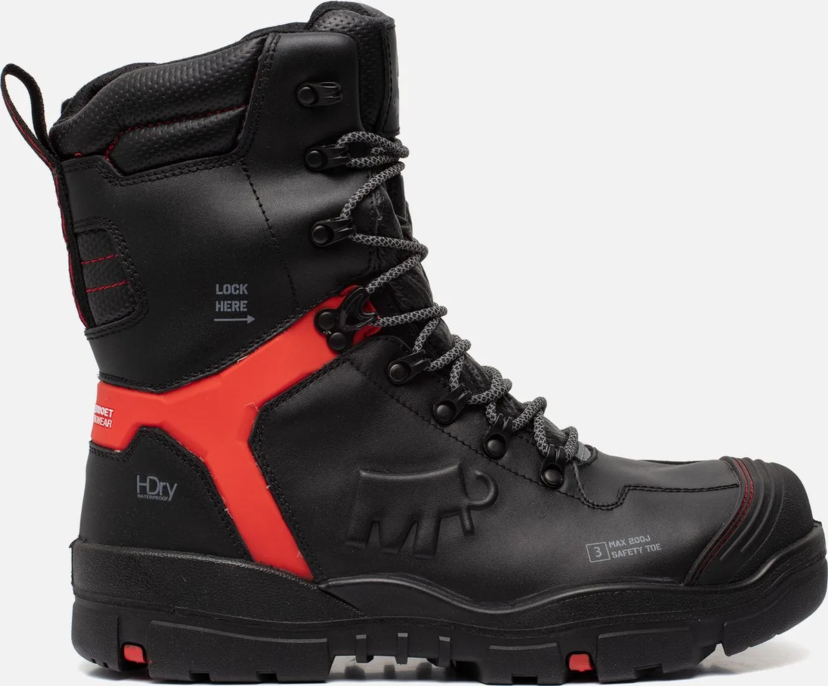 Mammoet Industrials Bolster S3 HG - Zwart/Rood von Bata Industrials, Schwarz, Rot, 45 – Produktbild