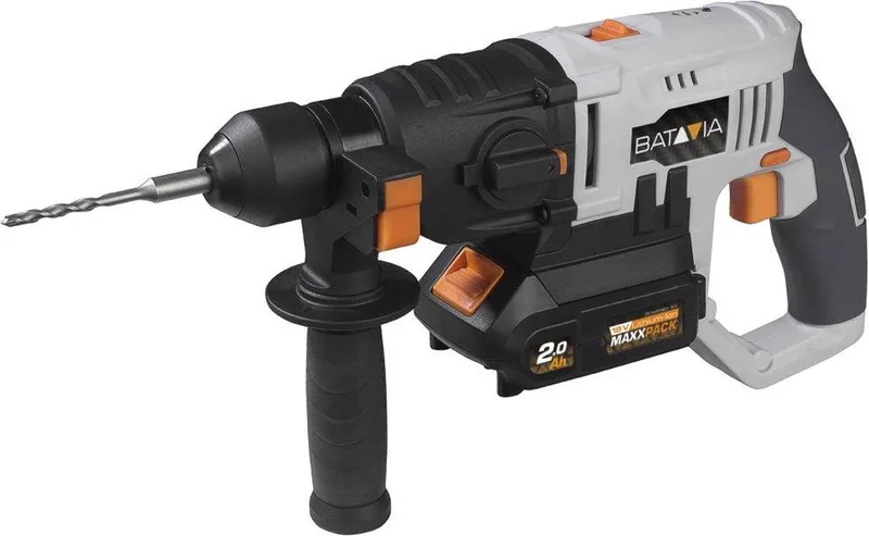 Accu 18V boorhamer SDS+ - Excl. Accu en Oplader - 2 versnellingen - Max boordiameter hout 20mm, steen 20mm en staal 10mm - Maxxpack de Batavia – image du produit