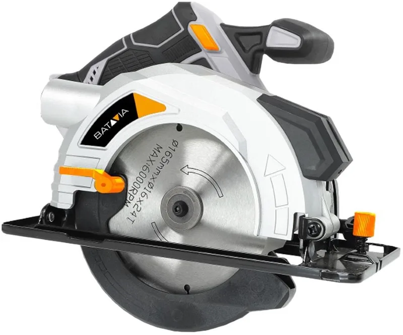 Accu 18V Cirkelzaag 165mm - Incl. 2.0Ah Li-ion Accu / 2.4A Oplader - Maxxpack Incl. 2.0Ah Accu & Lader van Batavia – productafbeelding