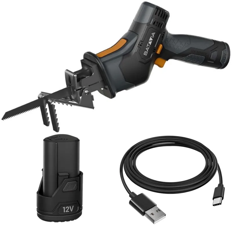 Batavia 12V Accu Reciprozaag - Fixxpack 2.0 Set (incl. accu & USB-C oplaadkabel) by Batavia – product image