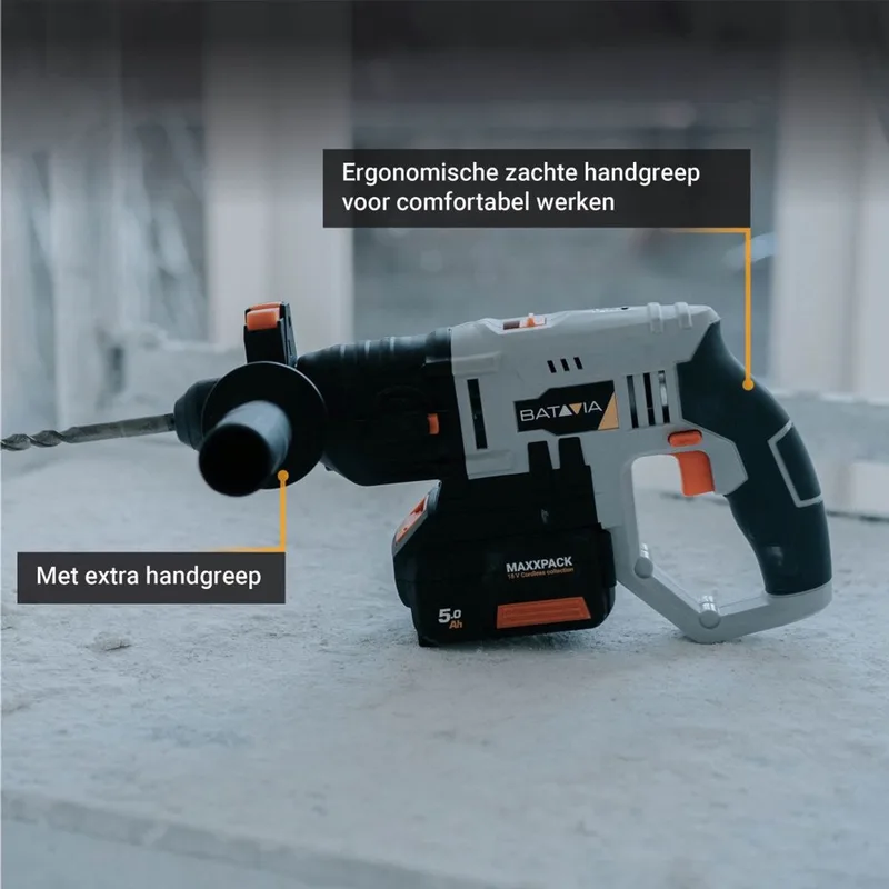 Batavia 18V Accu Boorhamer SDS+ Incl. 4.0Ah Accu & Snellader by Batavia – product image