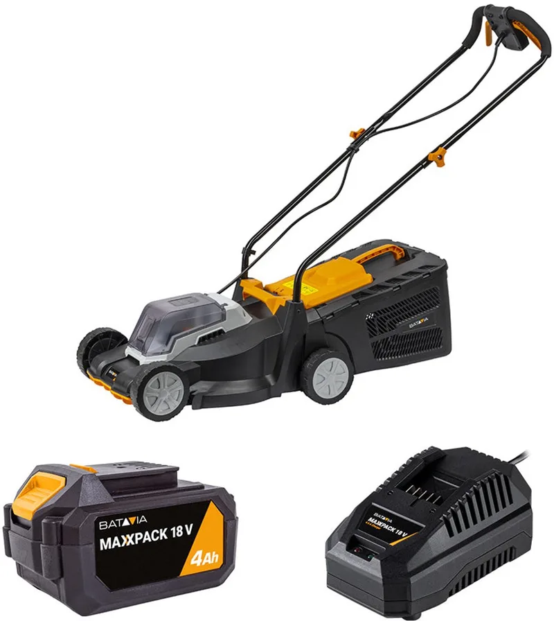 Batavia 18V Accu Grasmaaier 32cm Incl. 4.0Ah Accu & Snellader von Batavia – Produktbild