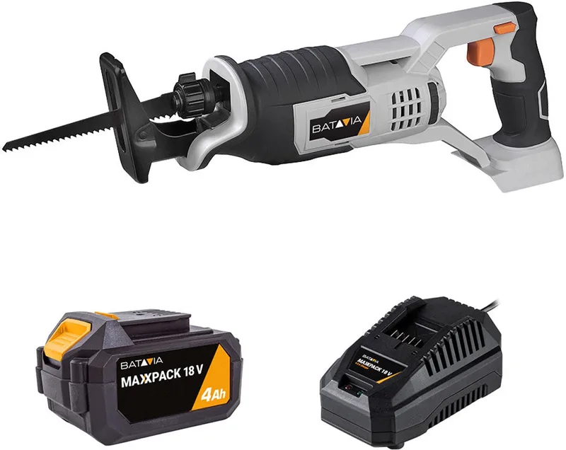 Batavia 18V Accu Reciprozaag Incl. 4.0Ah Accu & Snellader van Batavia – productafbeelding