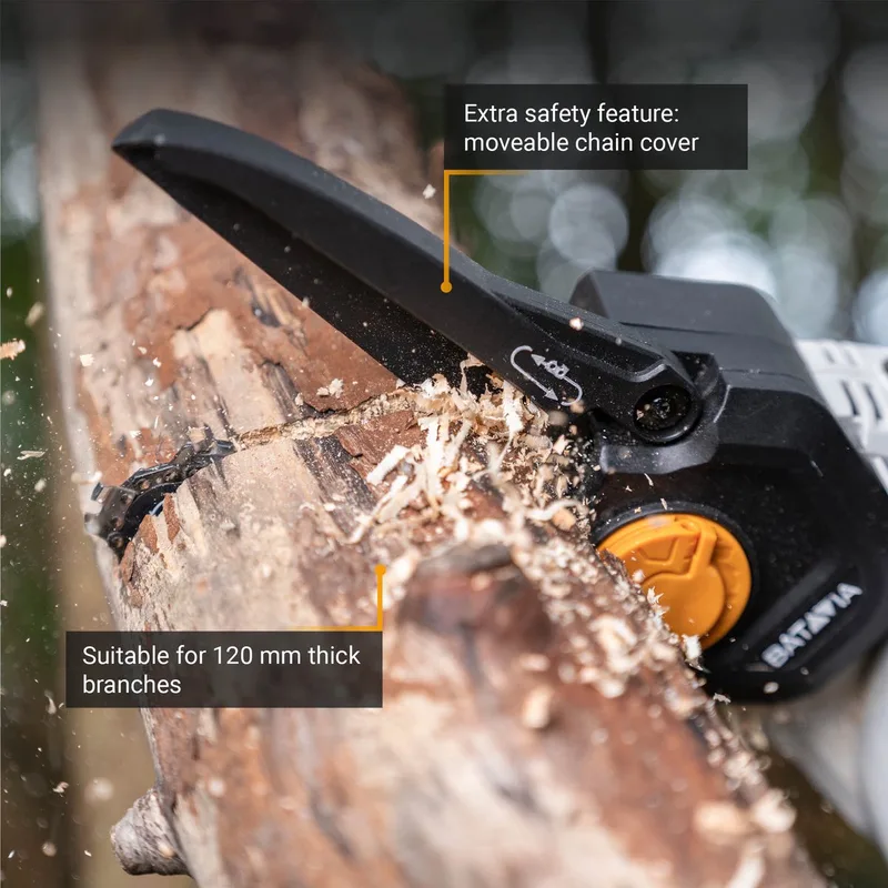 Batavia 18V Nexxsaw Accu Eénhands-Kettingzaag 6″ V3 Incl. 2.0Ah Accu & Lader de Batavia – image du produit