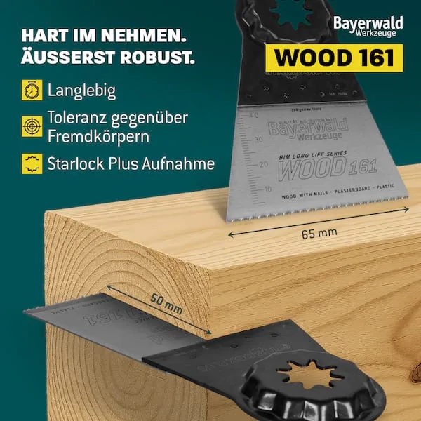 5x Bayerwald SLP BiM Tauchsägeblatt 65x50mm de Bayerwald – image du produit 3 sur 5