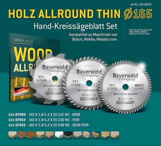 HOLZ ALLROUND Ø165 Akku-HandKreissägeblatt-Set by Bayerwald – product image 2 of 5