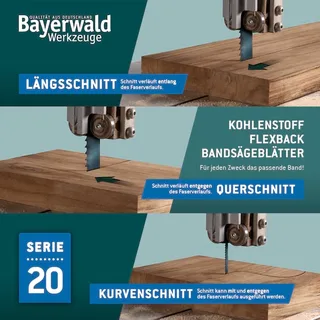 Holz Bandsägeblatt 1400 x 6 x 0.65 x 14 ZpZ fra Bayerwald – produktbillede 2 af 4