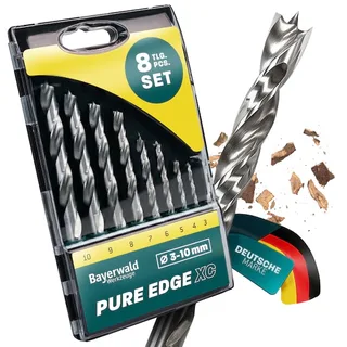 HSS Bohrer Bayerwald Werkzeuge Pure Edge XC 8-tlg. Set 3-10 mm - Xtra Clean mit Brad Point Zentrierspitze de Bayerwald – image du produit 1 sur 2