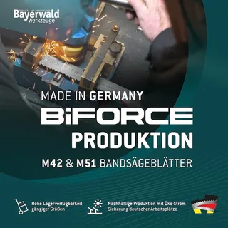 M42 Bandsägeblatt BiFORCE ALU INTENSE 1000 x 20 x 0.9 x 6 ZpZ van Bayerwald – productafbeelding 5 van 5