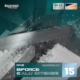 M42 Bandsägeblatt BiFORCE ALU INTENSE 1000 x 20 x 0.9 x 6 ZpZ van Bayerwald – productafbeelding 2 van 5