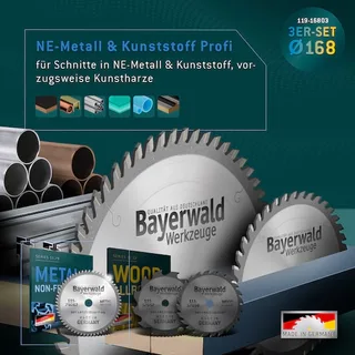 NE-METALL & HOLZ Ø168 Akku-Handkreissägeblatt Set von Bayerwald – Produktbild 3 von 5