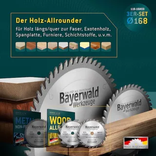 NE-METALL & HOLZ Ø168 Akku-Handkreissägeblatt Set von Bayerwald – Produktbild 4 von 5