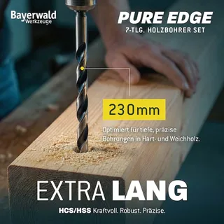 Profi Holzbohrer Set Überlänge 230 mm - 7‑tlg. 4-12 mm de Bayerwald – image du produit 2 sur 5